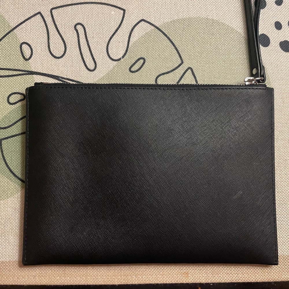 Michael Kors XL Black Studded Wristlet - Picture 3 of 4